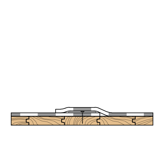 Podłoże drewniane bez termoizolacji, dachy do 200 m²